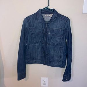 DKNY Jeans zippered jean jacket size small